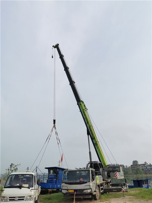 正定县桥梁建设吊装案例